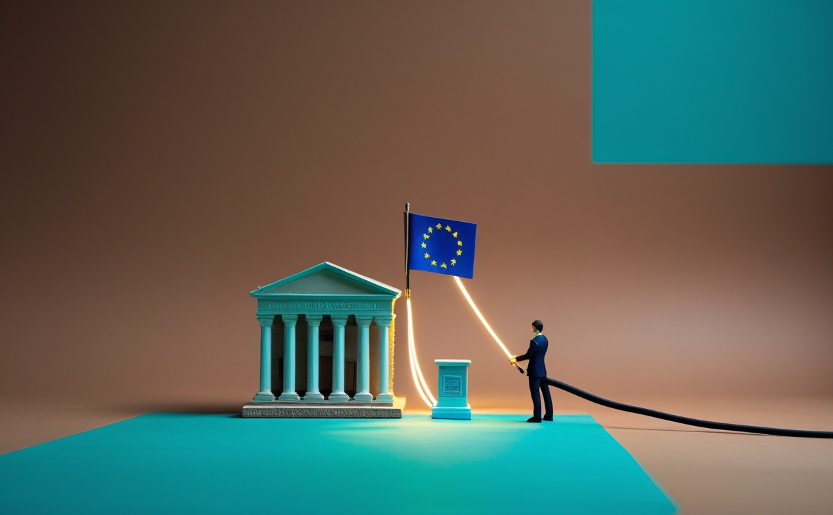 Miniatuur diorama-illustratie bij artikel 'ABN AMRO kiest Mistral: wat de Europese AI-deal jou zegt'