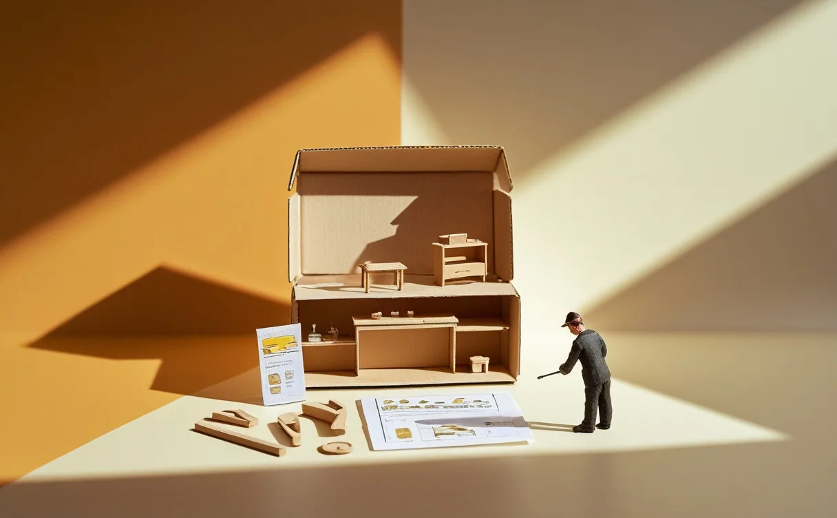 Miniatuur diorama-illustratie bij artikel 'Anthropic geeft webshop-agents weg: wat je er als MKB'er aan hebt'