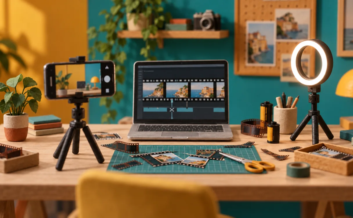 Miniatuur diorama-illustratie bij artikel 'Korte video's monteren zonder editor: zo werkt het met Claude Code'