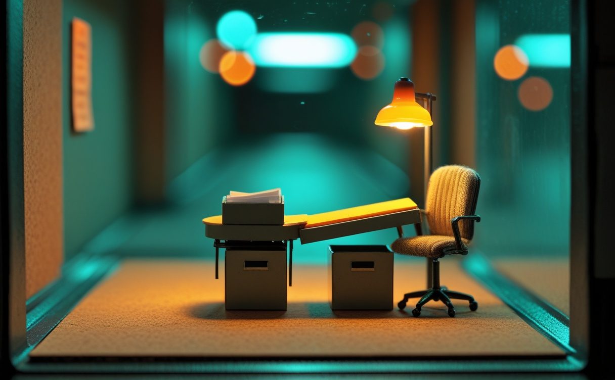 Miniatuur diorama-illustratie bij artikel 'Laat jij software beslissen over mensen? Dan geldt artikel 22 ook voor jou'