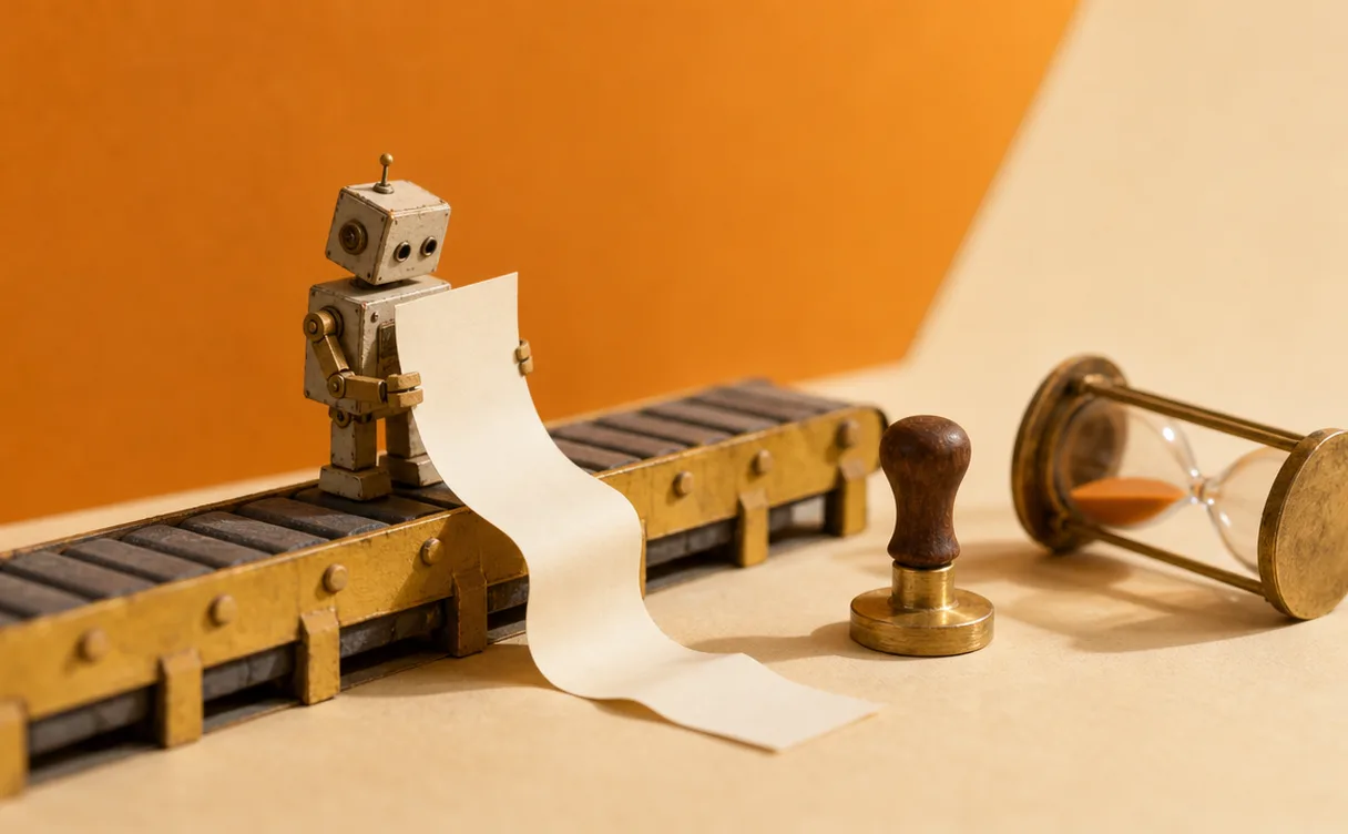 Miniatuur diorama-illustratie bij artikel 'AI-advocatenkantoor Falcon komt naar Nederland met vaste maandprijs'