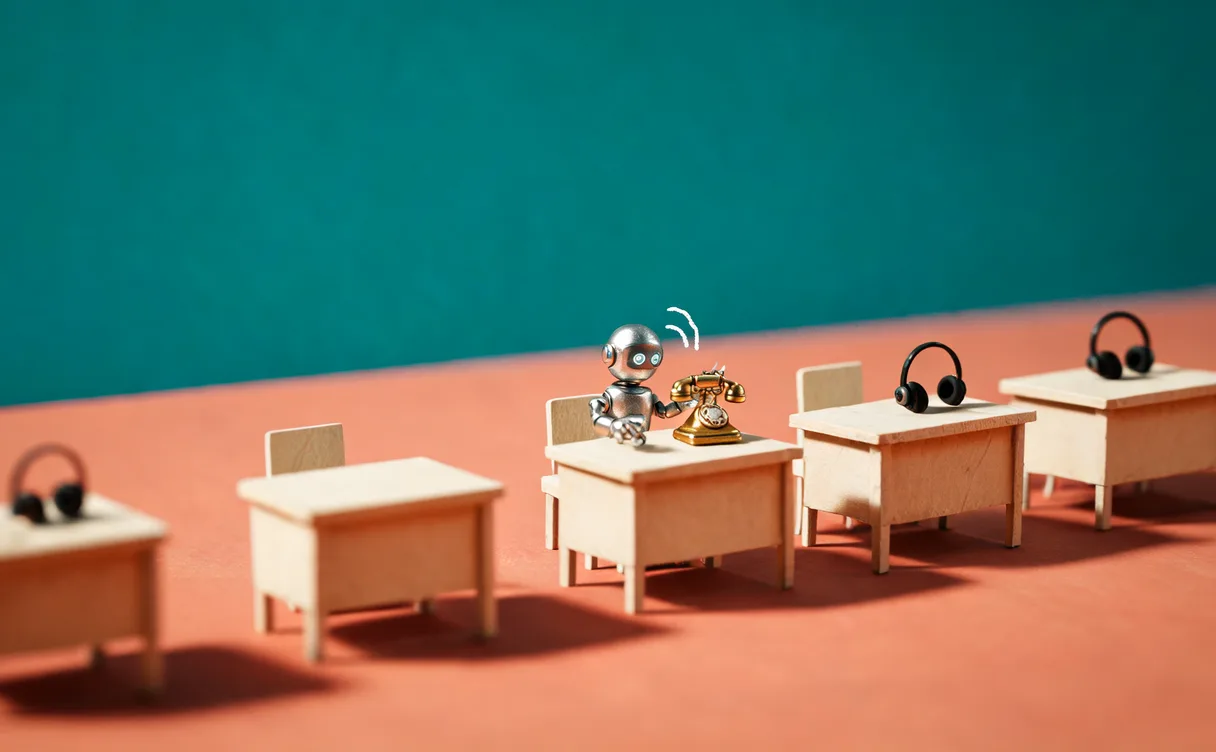 Miniatuur diorama-illustratie bij artikel 'Minder vacatures in klantcontact: wat de UWV-cijfers jou als ondernemer zeggen'