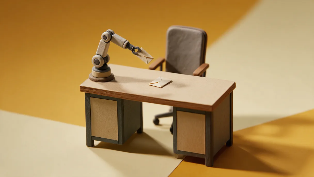 Miniatuur diorama-illustratie bij artikel '83% van je medewerkers negeert AI-advies: wat dat je bedrijf kost'