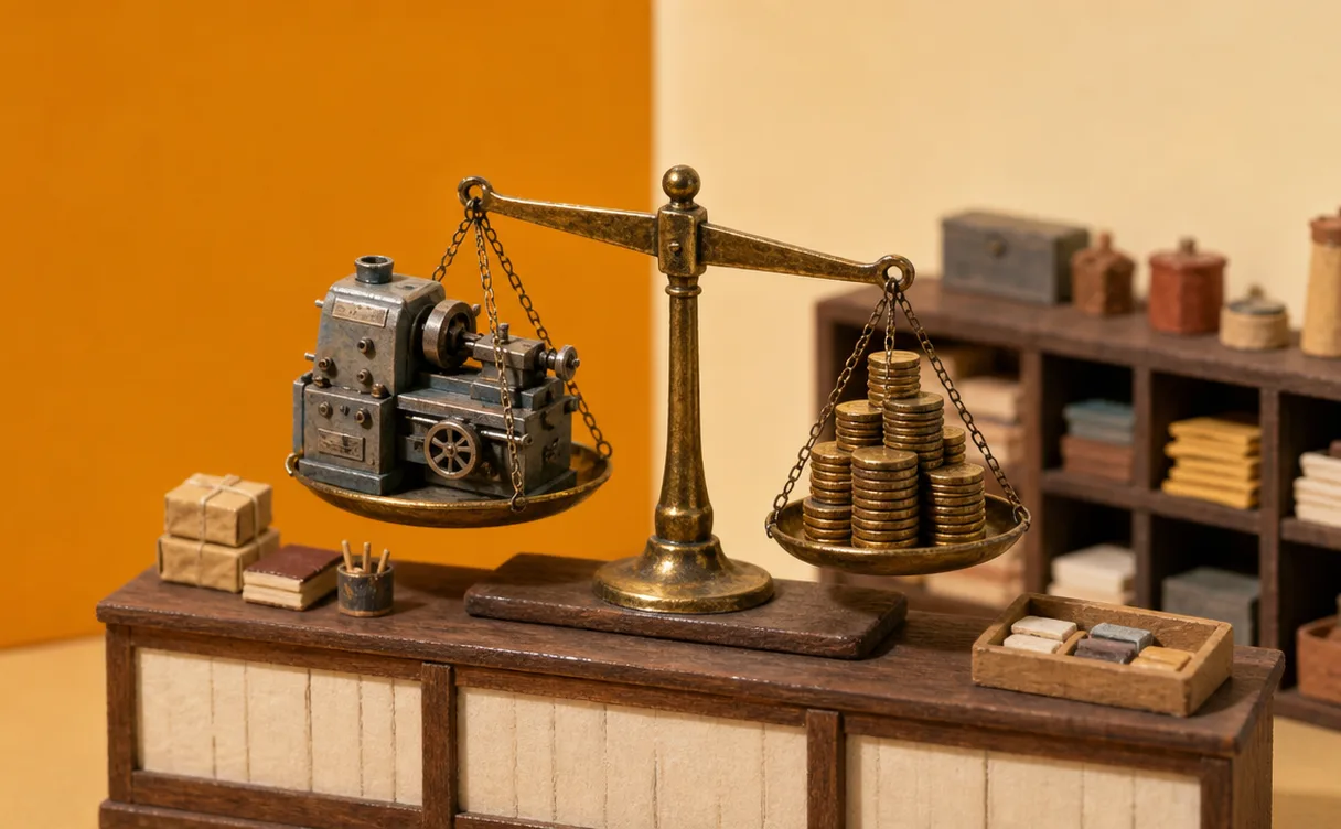 Miniatuur diorama-illustratie bij artikel 'Mistral Large 4: wat heb je als ondernemer aan het nieuwe Europese AI-model?'