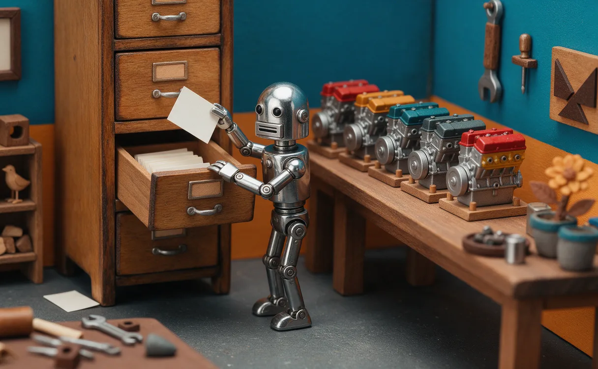 Miniatuur diorama-illustratie bij artikel 'Hermes for Businesses: 90 miljoen voor open-source AI-agent'