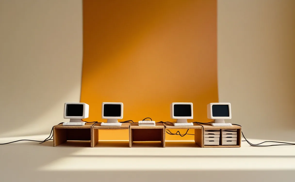 Miniatuur diorama-illustratie bij artikel 'Lokale AI op je eigen pc's: Nvidia's gratis PAIR verdeelt het werk'