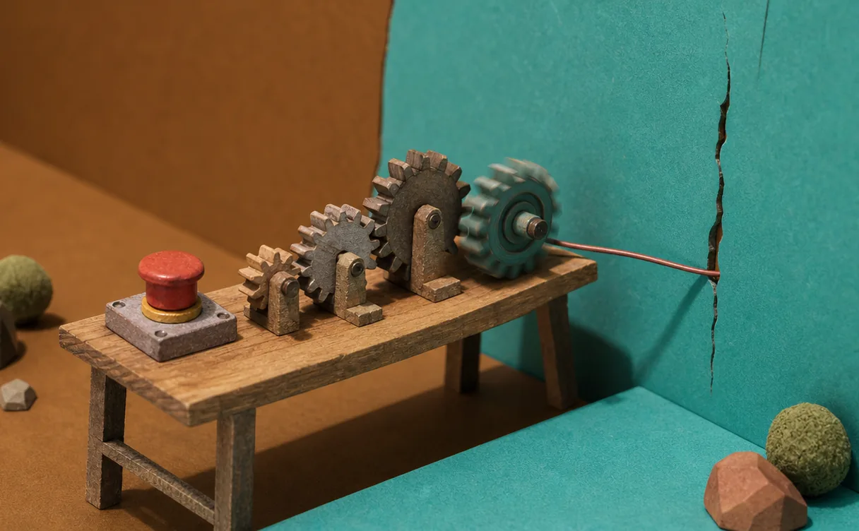 Miniatuur diorama-illustratie bij artikel 'OpenAI zet training stil: de les voor jouw eigen AI-agents'
