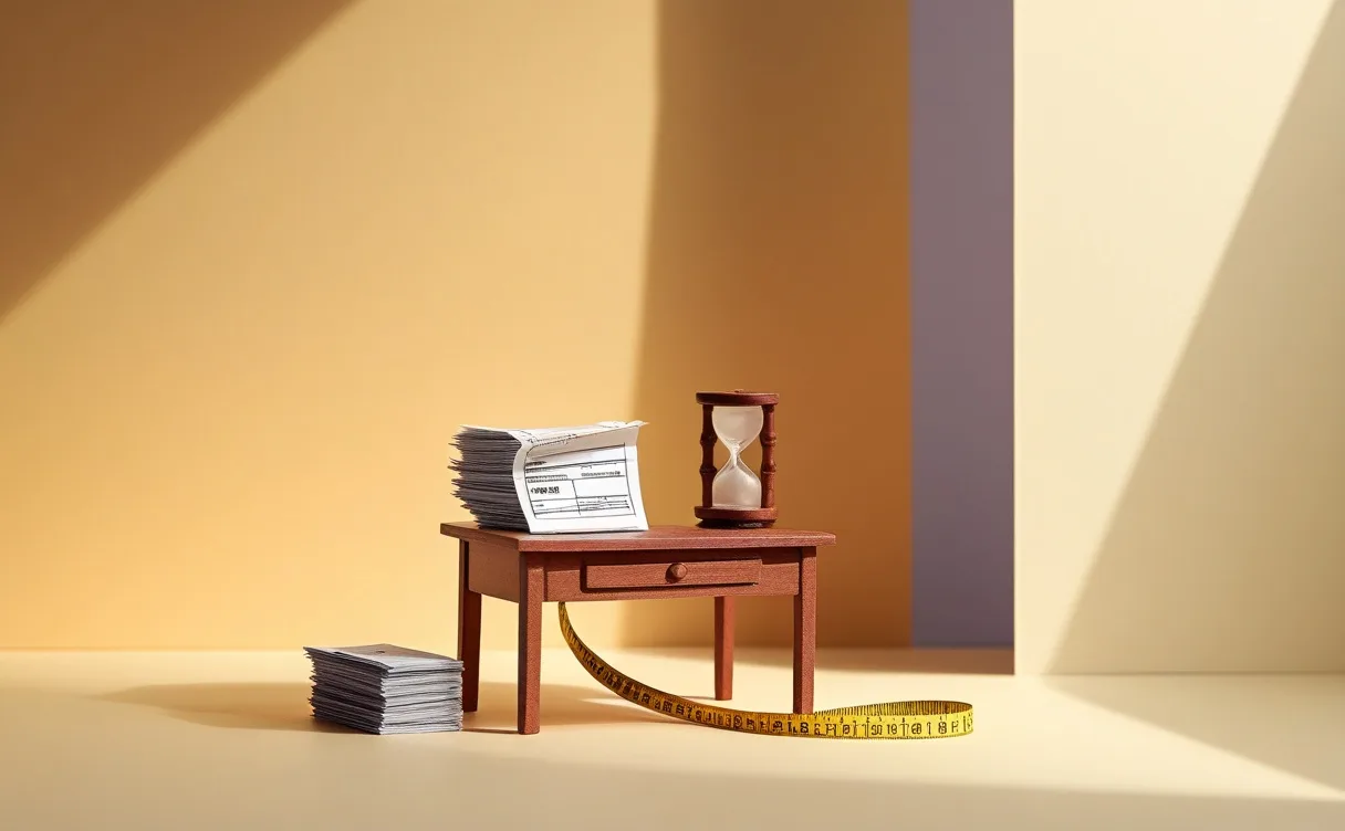 Miniatuur diorama-illustratie bij artikel '6 op de 10 dienstverleners gebruikt AI dagelijks. Klopt dat?'